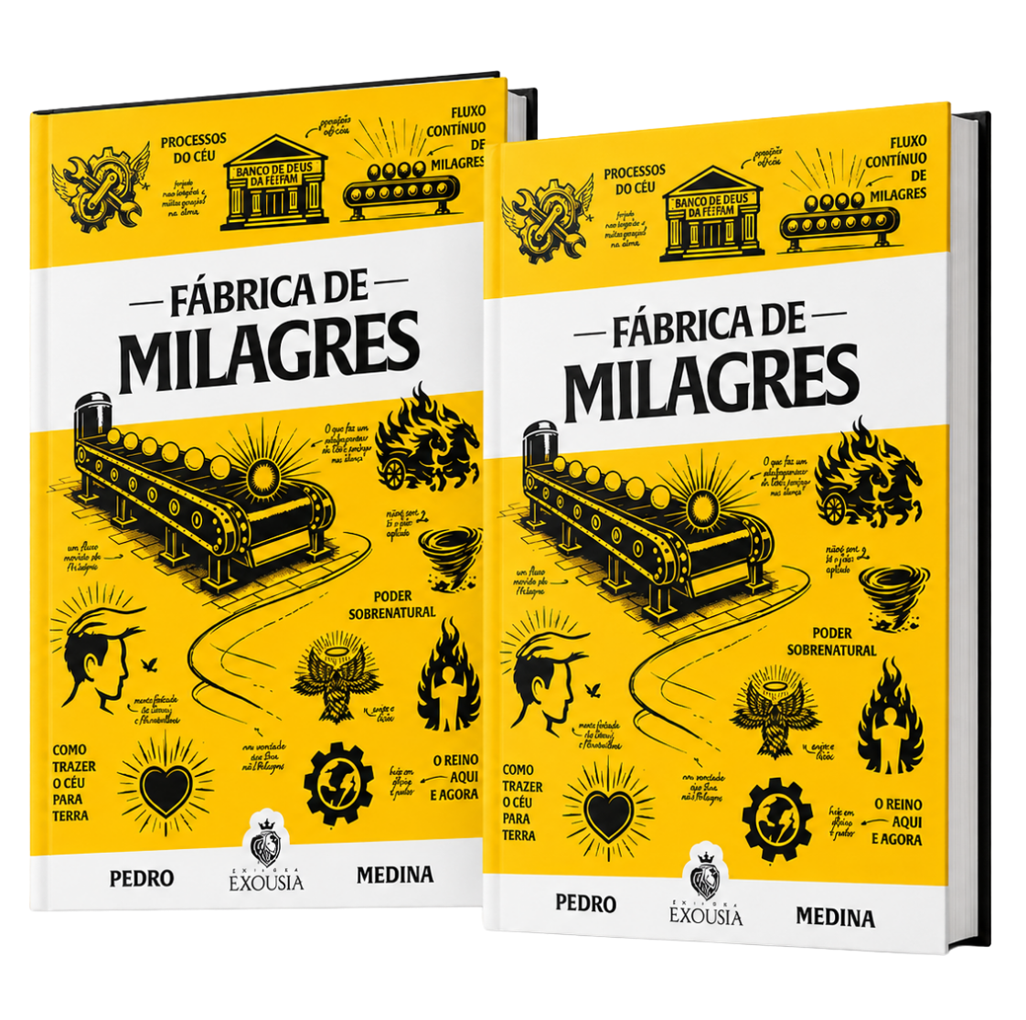 2 livros Fábrica de Milagres