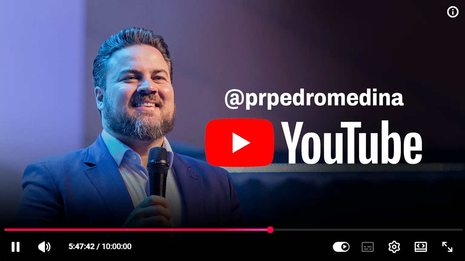 YouTube - @prpedromedina